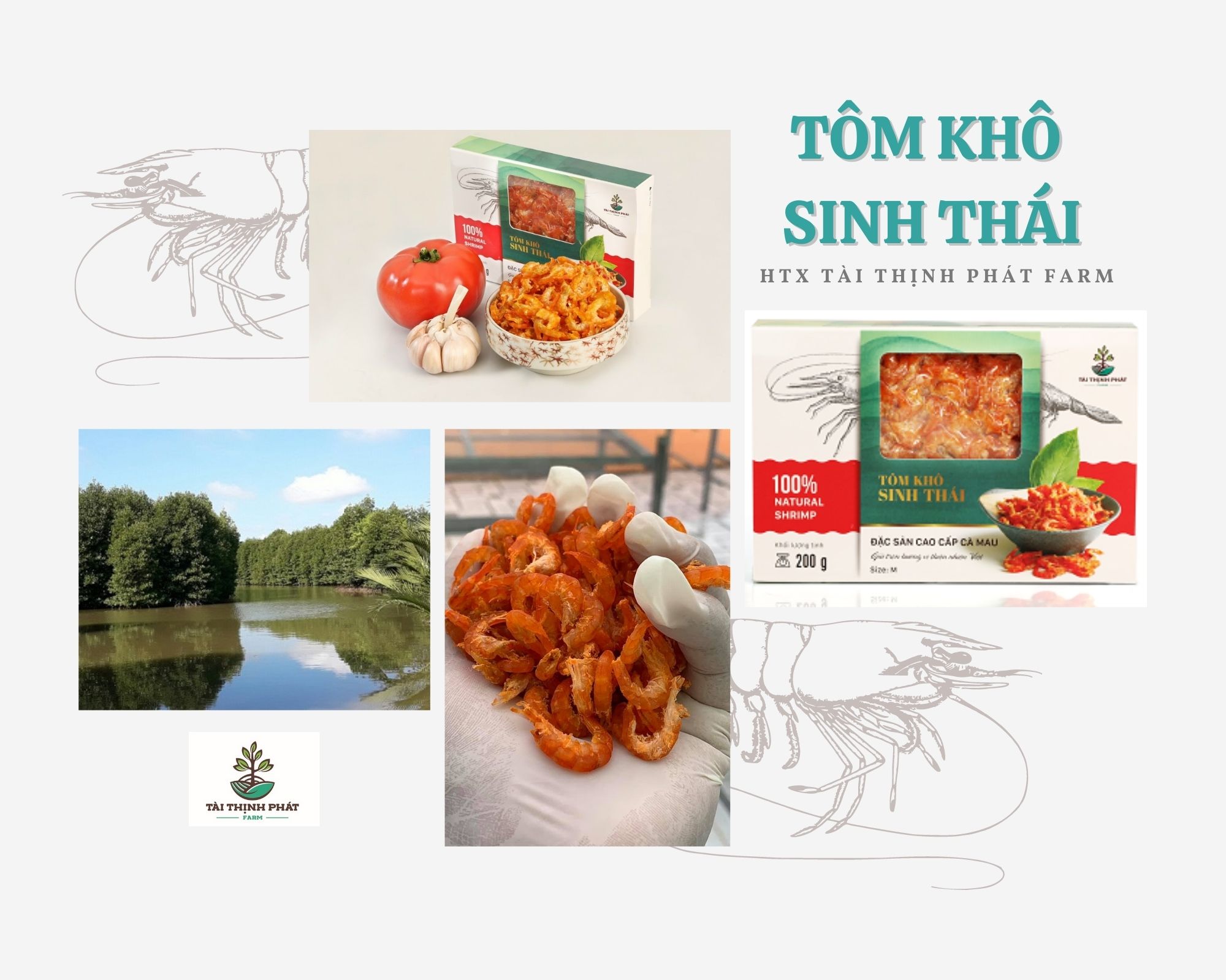 Tôm khô sinh thái món quà từ tự nhiên